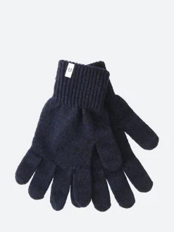 Upstate Stock - Full Finger Gloves in Navy Melange