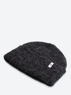 Upstate Stock - Ragg Wool Beanie in Black Melange