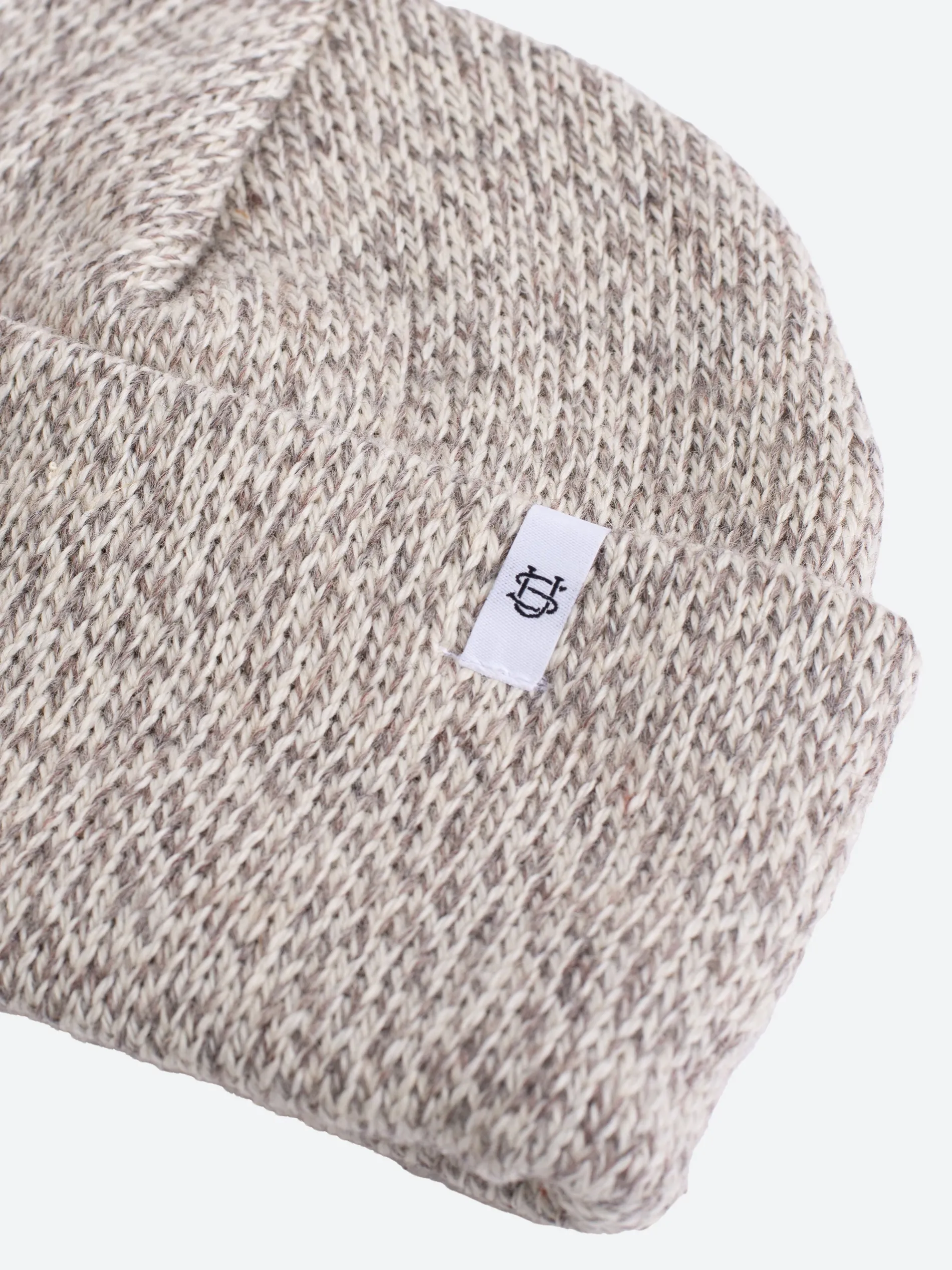 Upstate Stock - Ragg Wool Beanie in Oatmeal Melange