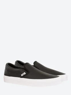 Vans - Classic Slip-On in Perforated Black Leather