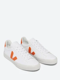 Veja - Campo ChromeFree Leather in White and Fury