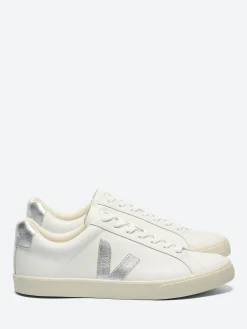 Veja - Esplar Leather in White and Silver