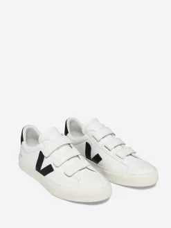 Veja - Recife ChromeFree Leather in White and Black