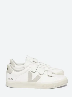Veja - Recife ChromeFree Leather in White and Natural