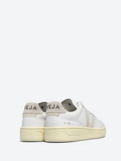 Veja - V-90 Leather in White and Natural