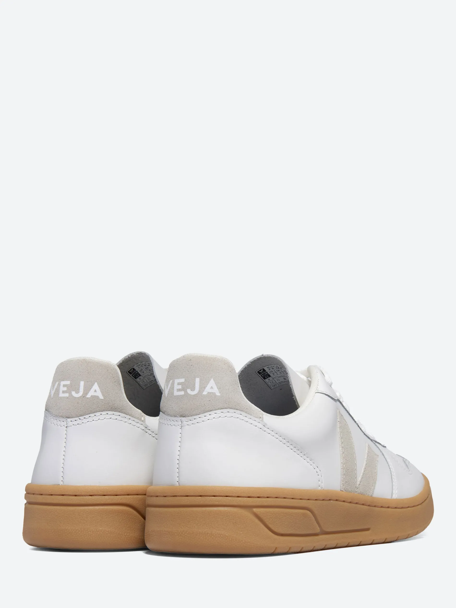 Veja - V-10 Leather White and Natural