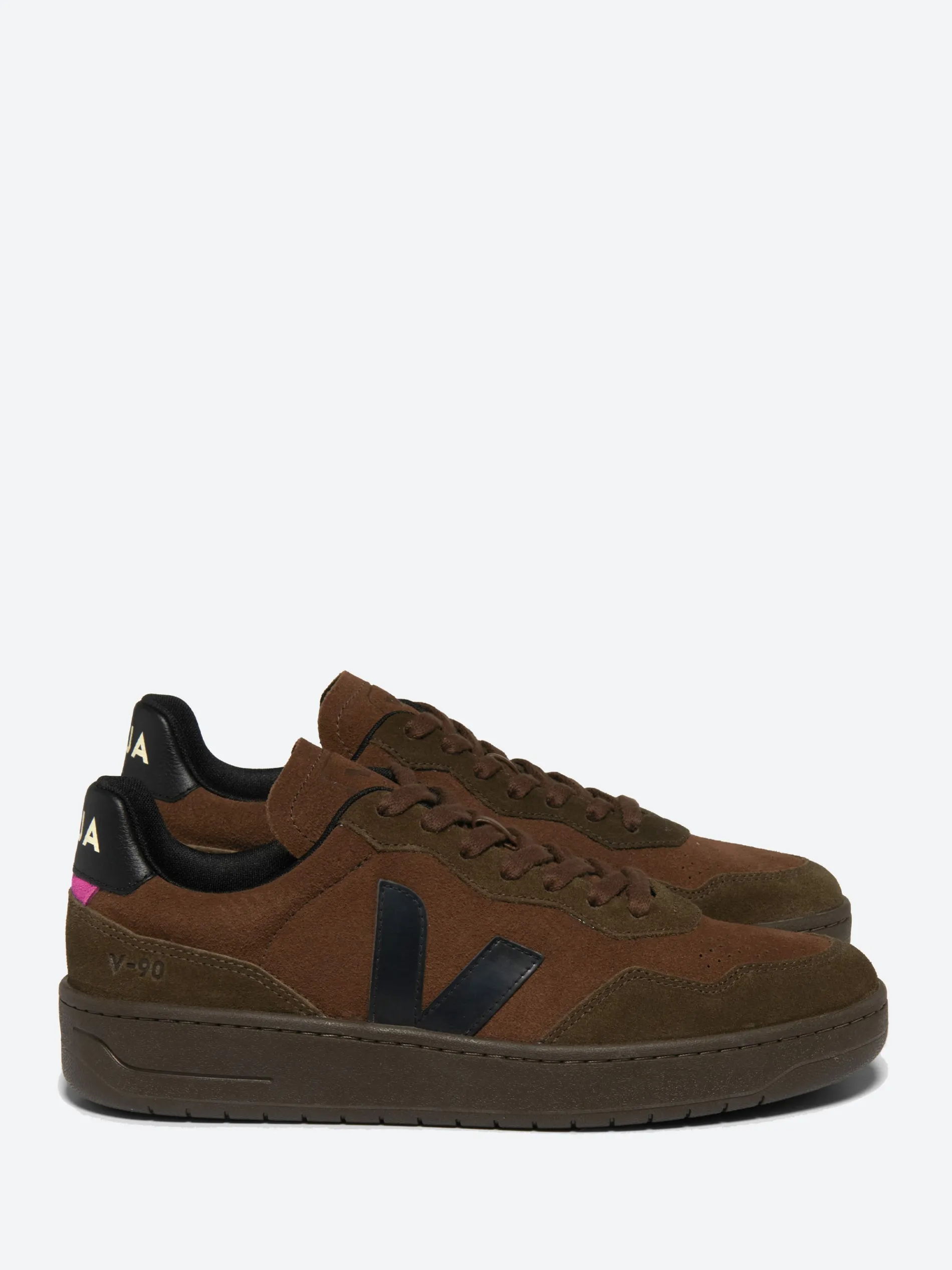 Veja - V-90 Suede in Walnut/Black