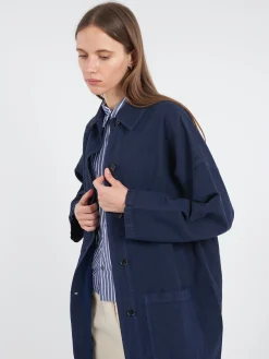 VETRA - 2106G Long Coat in Navy