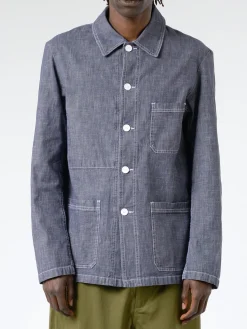 Vetra - 5W Workwear Jacket in Washed Denim