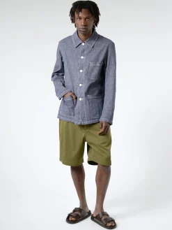 Vetra - 5W Workwear Jacket in Washed Denim