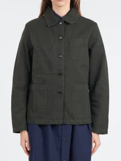 Vetra - Women's No. 4 Workwear Jacket in Dark Khaki