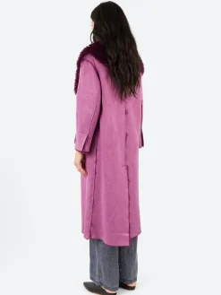 Virginia Bizzi - Eco Shearling Coat in Bouganville