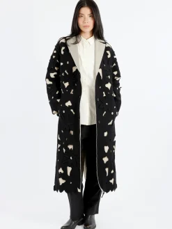 Virginia Bizzi - Reversible Coat in Black and Beige