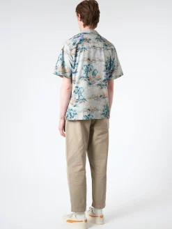 Wax London - Didcot Shirt in Blue Scenic