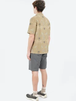 Wax London - Didcot Short Sleeve Shirt in Khaki