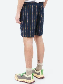 Wax London - Kurt Short in Navy and Orange