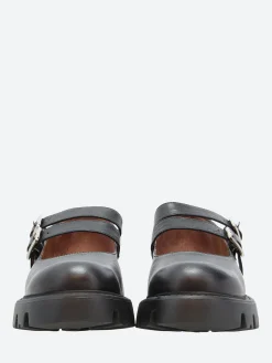 Wonders - C-7501 Leonor Mary Janes in Black Bulut