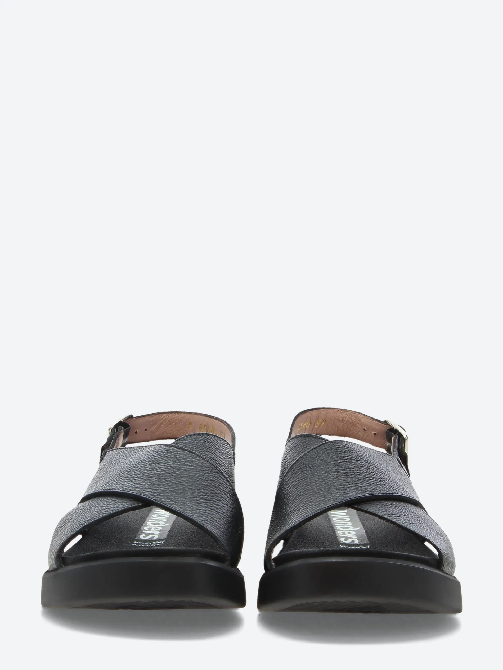 Wonders - C-6540 Sandals in Black Wild