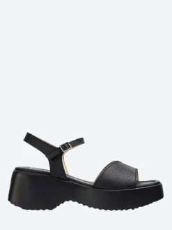 Wonders - D-9707 Platform Sandal in Black Wild