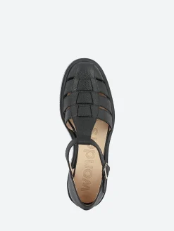 Wonders - Fisherman Sandal in Black