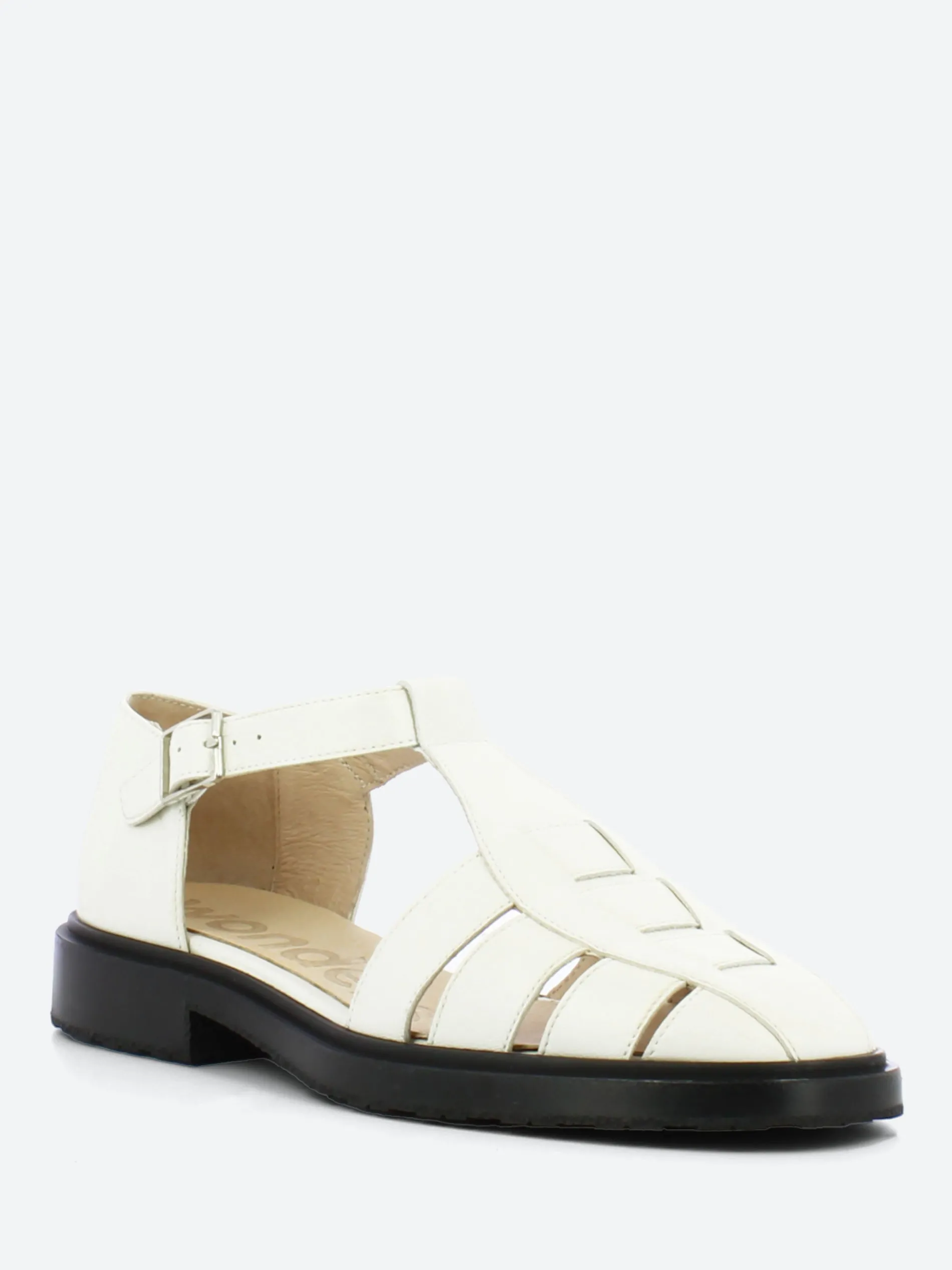 Wonders - Fisherman Sandal in Off White Wild