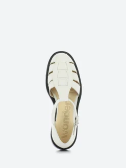 Wonders - Fisherman Sandal in Off White Wild