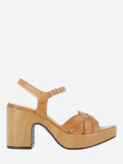 Wonders - Palm Sandal in Cognac
