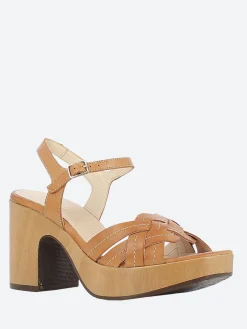Wonders - Palm Sandal in Cognac