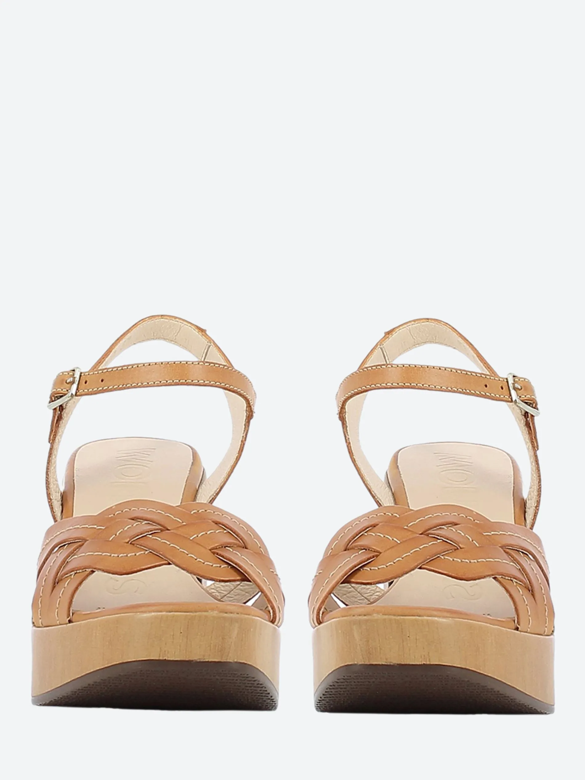Wonders - Palm Sandal in Cognac