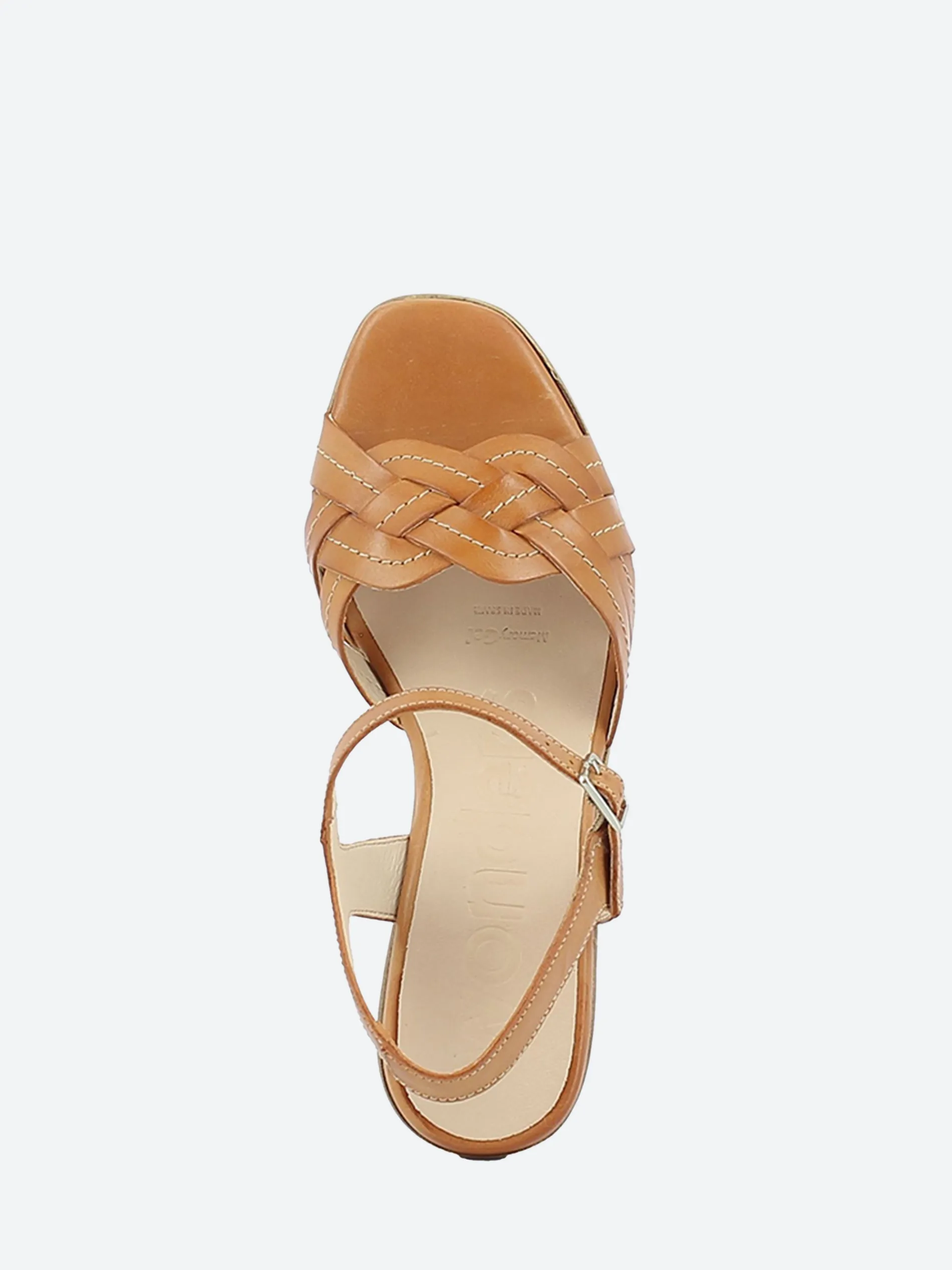Wonders - Palm Sandal in Cognac