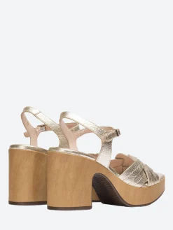 Wonders - Palm Sandal in Platino Glow