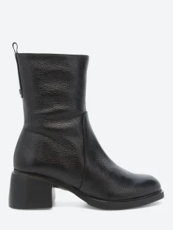 Wonders - Size Zip Boot in Black Wild