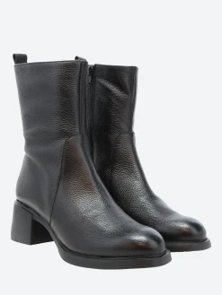 Wonders - Size Zip Boot in Black Wild