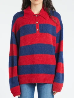 Xirena - Benton Sweater in Red Blue