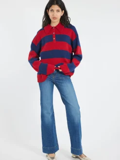 Xirena - Benton Sweater in Red Blue