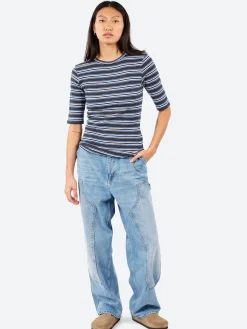 YMC - Charlotte Stripe Top in Multi