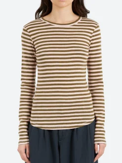 YMC - Charlotte Top in Olive and Pink