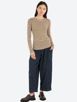 YMC - Charlotte Top in Olive and Pink