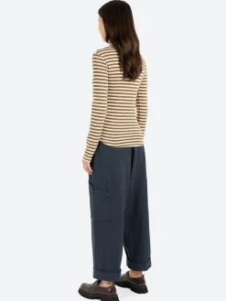 YMC - Charlotte Top in Olive and Pink