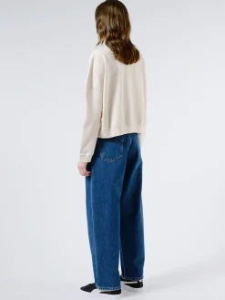 YMC - Earth Almost Grown Sweatshirt in Ecru Marl