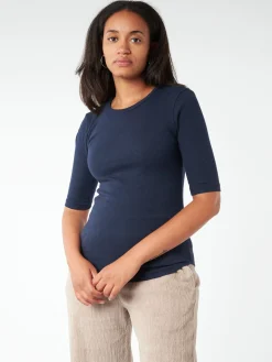 YMC - Earth Charlotte S/S Top in Navy